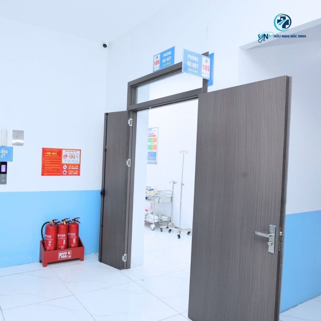Không gian Khoa ngoại tổng hợp tại Phòng khám Đa khoa Hữu Nghị Bắc Ninh